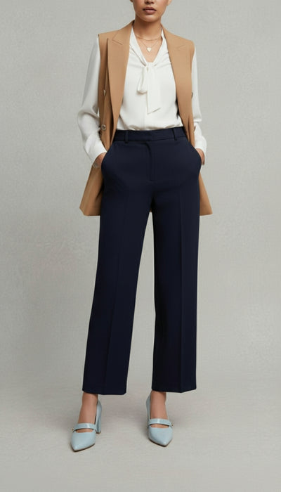 Sapato Scarpin Verniz Azul com Aplique Dourado