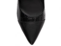 Sapato Scarpin Croco Preto