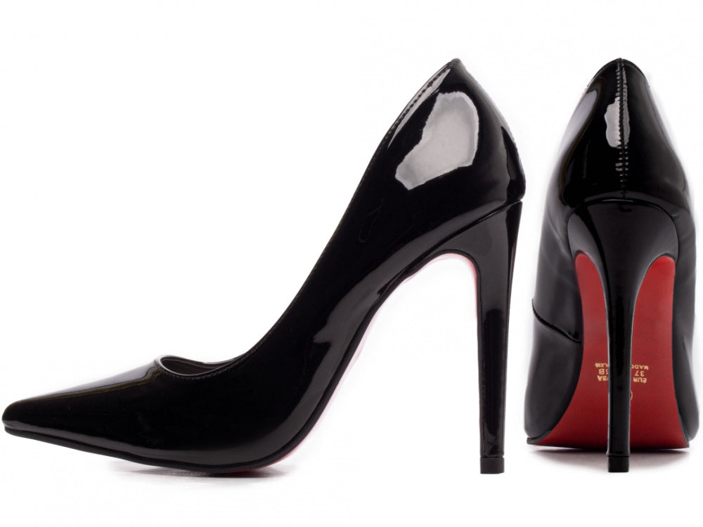 Sapato Scarpin Salto 12 em Verniz Preto