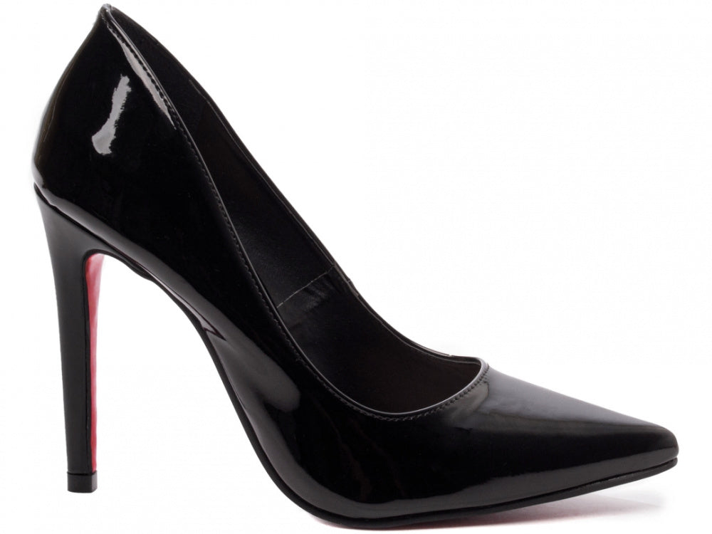 Sapato Scarpin Salto 12 em Verniz Preto
