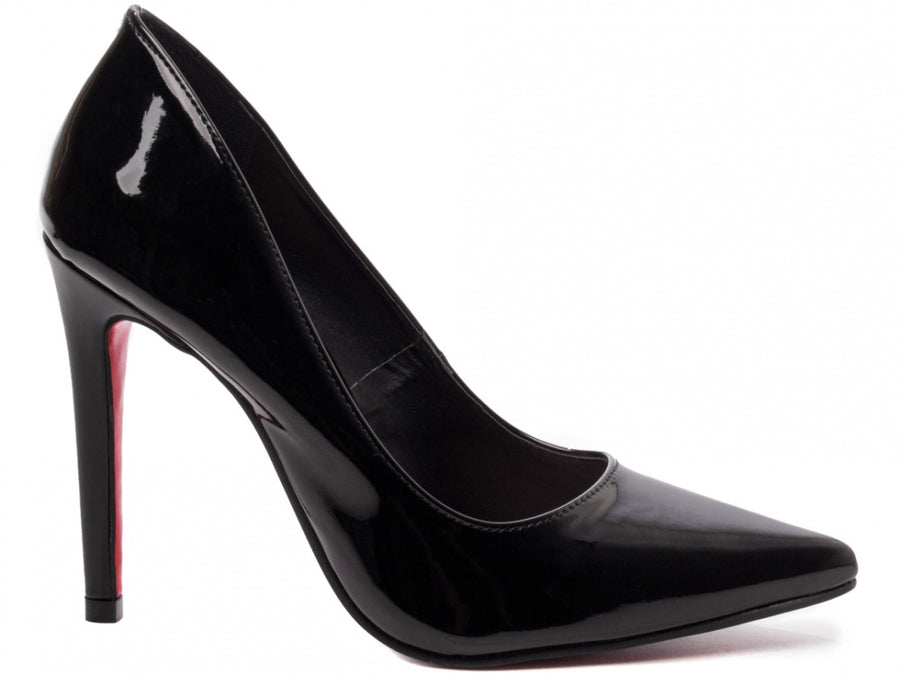 Sapato Scarpin Salto 12 em Verniz Preto