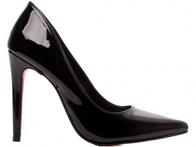 Sapato Scarpin Salto 12 em Verniz Preto