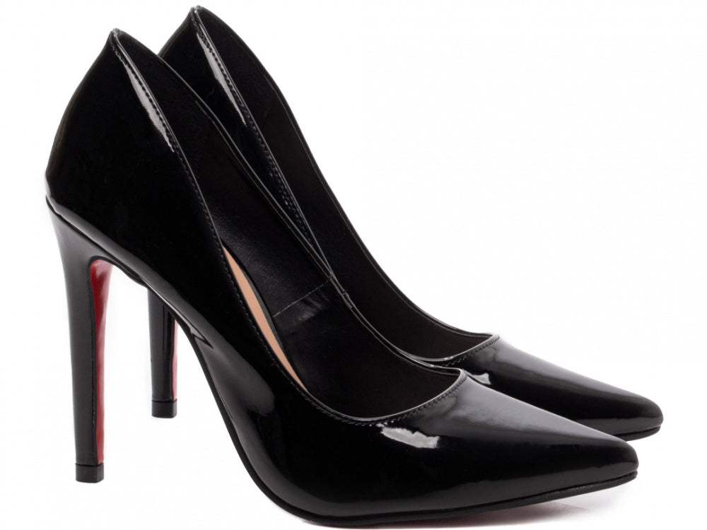 Sapato Scarpin Salto 12 em Verniz Preto