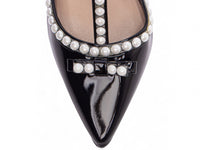 Sapato Scarpin Verniz Preto com Pérola